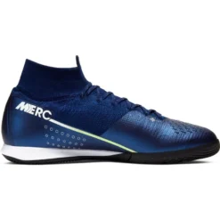 Nike Unisex Superfly 7 Elite MDS IC Soccer Cleat - Blue Void/White/Black/Metallic Silver -Nike Store BQ5470 401 PHSRH001