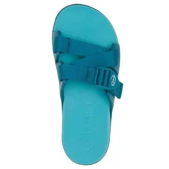 Chaco Women's Chillos Slide - Ocean Blue- Regular (B) -Nike Store CHAW JCH109118 022221 S22 TOP