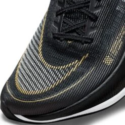 Nike Women's ZoomX Vaporfly Next % 2 Racing Shoe - Black/White/Metallic Gold Coin - Regular (B) -Nike Store CU4123 001 PHSYD001 1500