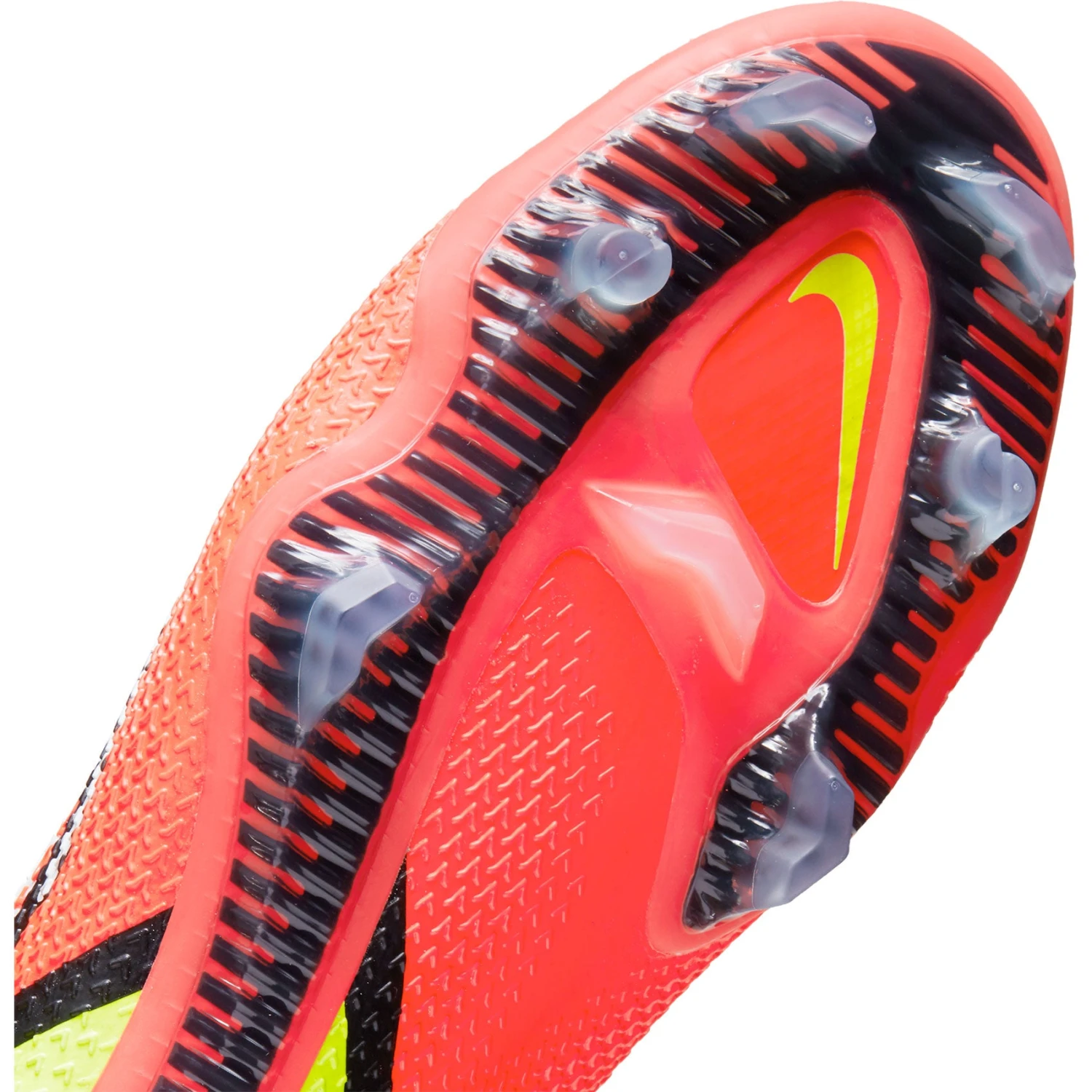 Nike Unisex Phantom GT2 Elite Dynamic Fit FG Soccer Shoes - White/Bright Crimson/Volt - Regular (D) 9 Nike Unisex Phantom GT2 Elite Dynamic Fit FG Soccer Shoes - White/Bright Crimson/Volt - Regular (D) - Image 9