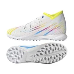 ADIDAS Unisex Predator Edge .3 TF Soccer Shoe - Ftwr White/Solar Yellow/Powder Blue - Regular (D) 6 ADIDAS Unisex Predator Edge .3 TF Soccer Shoe - Ftwr White/Solar Yellow/Powder Blue - Regular (D) -Nike Store GW0951