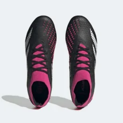 ADIDAS Unisex Predator Accuracy 2 FG Soccer Shoe - Core Black/Ftwr White/Team Shock Pink 2 - Regular (D) -Nike Store GW4586 upper