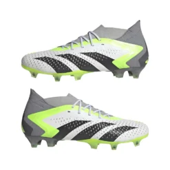 Unisex Adidas Predator Accuracy.1 FG Soccer Shoes - Ftwwht,Cblack,Luclem - Regular (D) -Nike Store GZ0035 11 FOOTWEAR Photography Mirrored Pair View white 86827