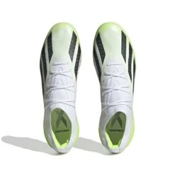 Unisex Adidas X CRAZYFAST.1 FG Soccer Shoe - Cloud White/ Core Black/ Lucid Lemon - Regular (D) -Nike Store HQ4516 2 FOOTWEAR Photography TopPortraitView white 1024x1024 955d3a3d c838 43d3 ac4f 26fe72d861ec