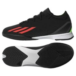 ADIDAS JR X Speedportal .3 IN Soccer Shoe - Core Black/Solar Red/Team Solar Green - Regular (D) -Nike Store HR1792