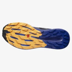 Salomon Men's Pulsar Trail Shoe - Black/Clematis Blue/Blazing Orange- Regular (D) -Nike Store L41603200 da37cd5b886c4091b61da96c1603e347