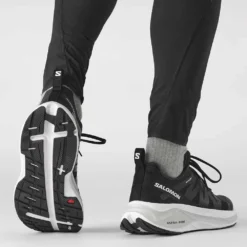 Salomon Men's Glide Max Running Shoe- Lunar Rock/Black/Tanager Turquoise- Regular (D) -Nike Store L41764300 4e494aa7168472bdada643c1f0e87bbd