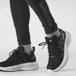 Salomon Men's Glide Max Running Shoe- Lunar Rock/Black/Tanager Turquoise- Regular (D) -Nike Store L41764300 fb451c08fbf3222bc61da96991b90980