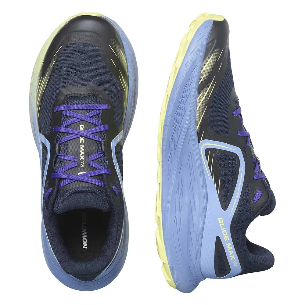 Salomon Men's Glide Max TR Trail Running Shoe - Granada Sky/Dark Sapphire/Sunny Lime - Regular (D) 4 Salomon Men's Glide Max TR Trail Running Shoe - Granada Sky/Dark Sapphire/Sunny Lime - Regular (D) - Image 4