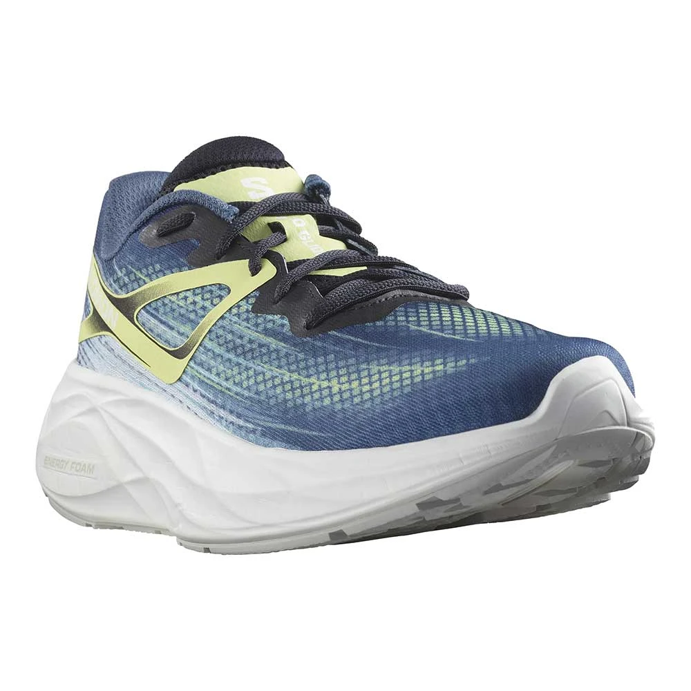 Salomon Men's Aero Blaze Running Shoe- Blue Ashes/Sunny Lime/Dark Sapphire- Regular (D) 2 Salomon Men's Aero Blaze Running Shoe- Blue Ashes/Sunny Lime/Dark Sapphire- Regular (D) - Image 2