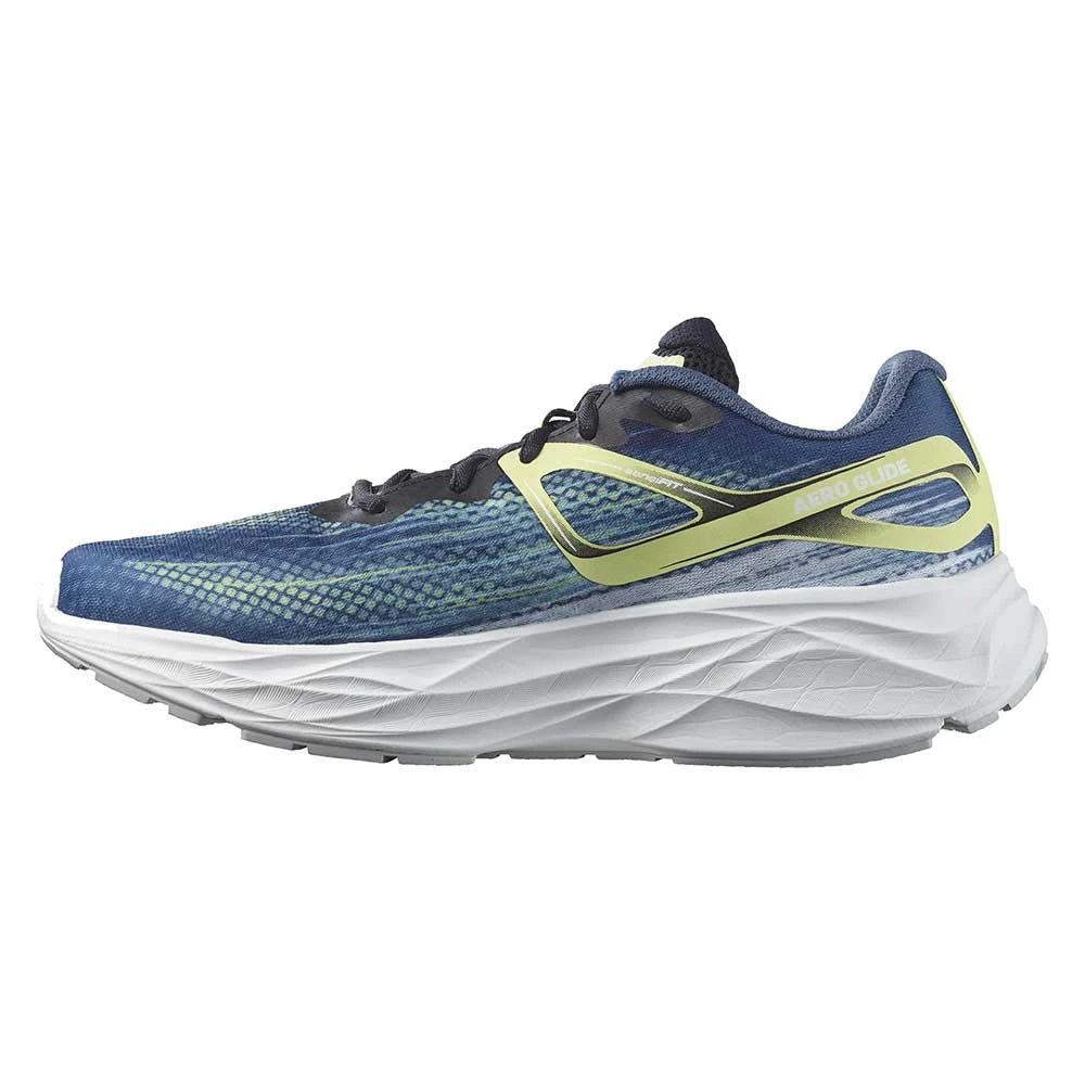 Salomon Men's Aero Blaze Running Shoe- Blue Ashes/Sunny Lime/Dark Sapphire- Regular (D) 3 Salomon Men's Aero Blaze Running Shoe- Blue Ashes/Sunny Lime/Dark Sapphire- Regular (D) - Image 3