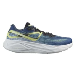 Salomon Men's Aero Blaze Running Shoe- Blue Ashes/Sunny Lime/Dark Sapphire- Regular (D)