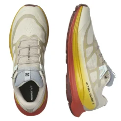 Salomon Men's Ultra Glide 2 Trail Running Shoe - Rainy Day/Freesia/Hot Sauce - Regular (D) -Nike Store L47212200 10 GHO ULTRA GLIDE 2Rainy Day Freesia Hot Sauce