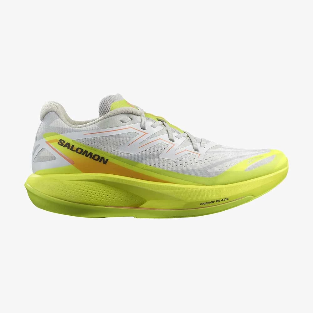 Salomon Men's Phantasm 2 Running Shoe - White/Safety Yellow/Metal - Regular (D) 1 Salomon Men's Phantasm 2 Running Shoe - White/Safety Yellow/Metal - Regular (D)