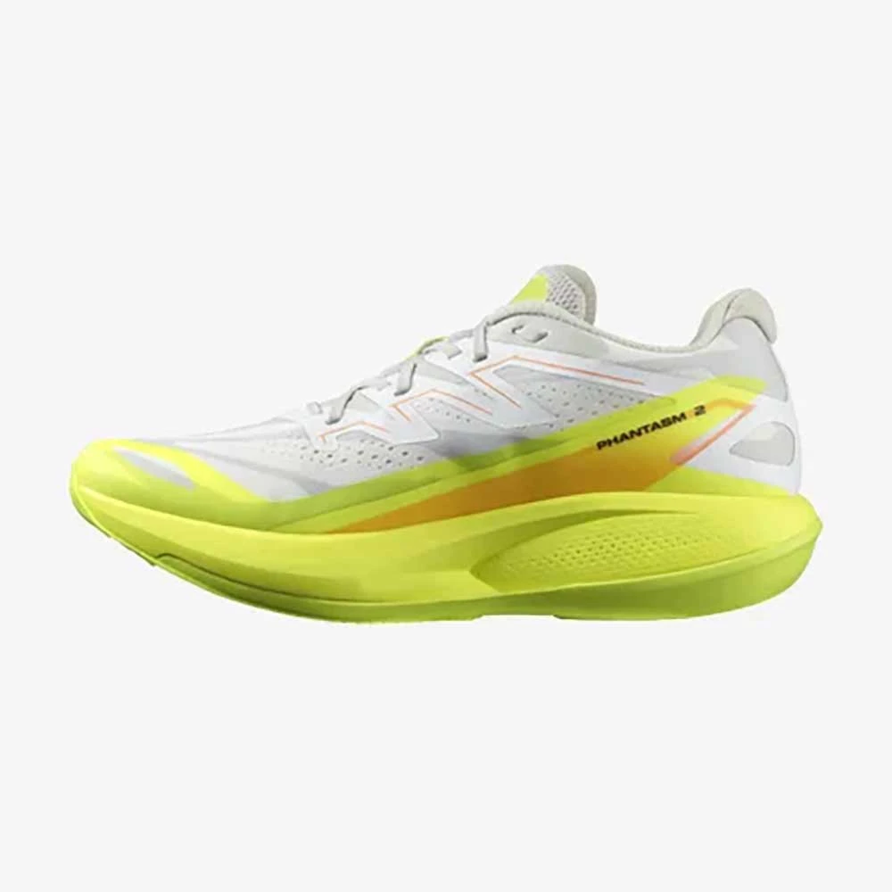 Salomon Men's Phantasm 2 Running Shoe - White/Safety Yellow/Metal - Regular (D) 3 Salomon Men's Phantasm 2 Running Shoe - White/Safety Yellow/Metal - Regular (D) - Image 3