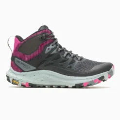 Merrell Women's Antora 3 Mid Waterproof Boot - Black/Fuchsia - Regular (B)