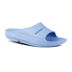 OOfos Unisex OOahh Slide - Neptune Blue - Regular (D) -Nike Store MicrosoftTeams image 90 932x680 079f9a00 9ec3 4d94 9849 9a85488d0812