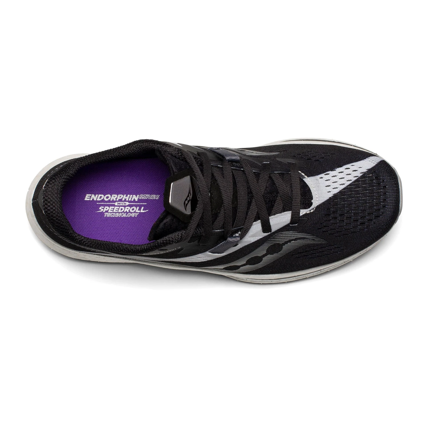 Saucony Women's Endorphin Pro 2 Racing Shoe - Black/White - Regular (B) 3 Saucony Women's Endorphin Pro 2 Racing Shoe - Black/White - Regular (B) - Image 3