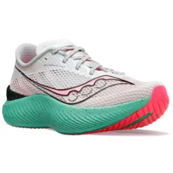Saucony Women's Endorphin Pro 3 Running Shoe - Fog/ViZiPink - Regular (B) -Nike Store S10755 25 5 1