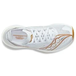 Saucony Women's Endorphin Elite Running Shoe- White/Gold- Regular (B) 8 Saucony Women's Endorphin Elite Running Shoe- White/Gold- Regular (B) -Nike Store S10768 13 3