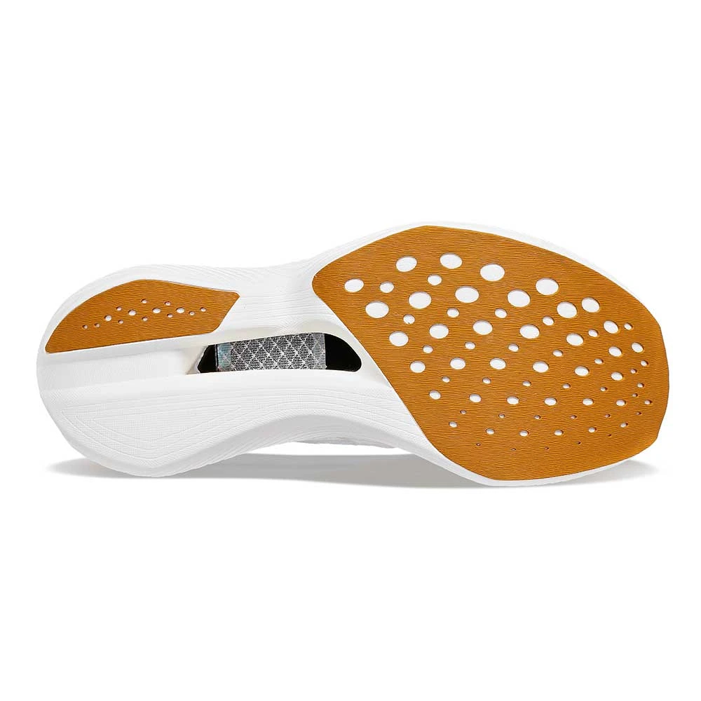 Saucony Women's Endorphin Elite Running Shoe- White/Gold- Regular (B) 5 Saucony Women's Endorphin Elite Running Shoe- White/Gold- Regular (B) - Image 5