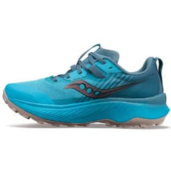 Saucony Women's Endorphin Edge Trail Shoe- Ocean/Loam- Regular (B) -Nike Store S10773 31 2