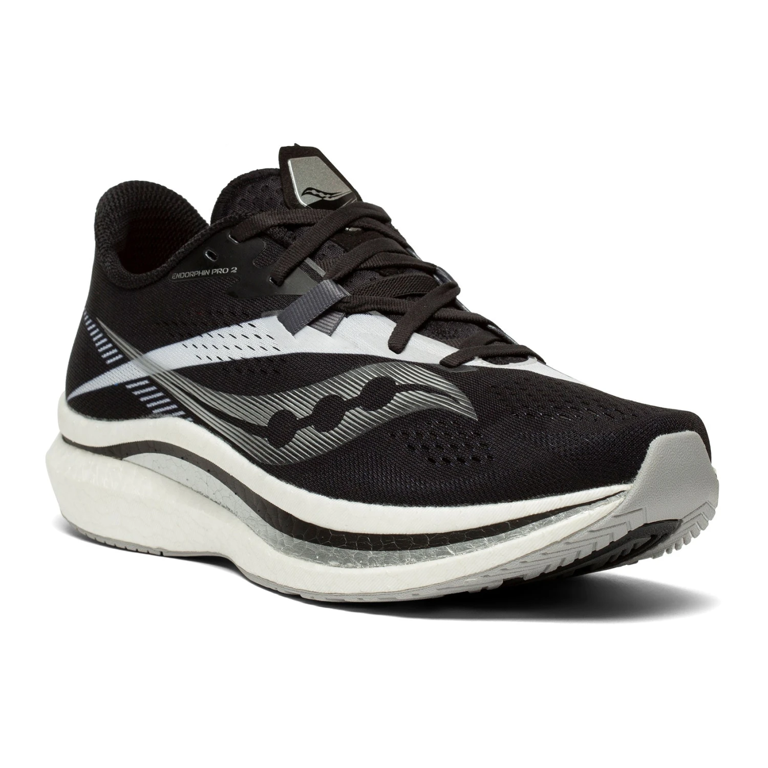 Saucony Men's Endorphin Pro 2 Racing Shoe - Black/White - Regular (D) 4 Saucony Men's Endorphin Pro 2 Racing Shoe - Black/White - Regular (D) - Image 4