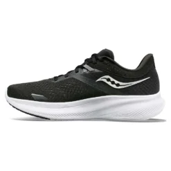 Saucony Men's Ride 16 Running Shoe -Black/White - Wide (2E) -Nike Store S20831 05 2