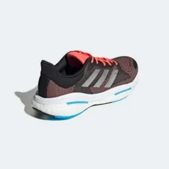 Men's Adidas Solar Glide 5 Running Shoe - Carbon/Silver Met/Turbo - Regular (D) -Nike Store Solarglide 5 Shoes Grey H01162 05 standard