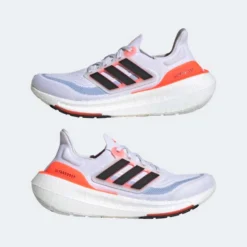 ADIDAS Women's Ultraboost Light Running Shoe- Ftwr White/Core Black/Solar Red- Regular (B) -Nike Store Ultraboost Light Shoes White HQ6353 09 standard