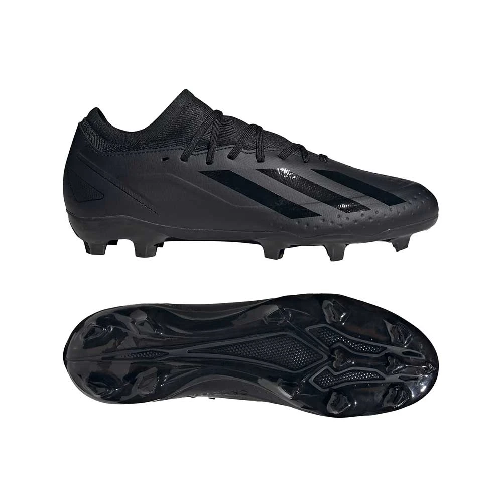 ADIDAS Men's X CRAZYFAST.3 FG Soccer Shoe - Core Black,Core Black,Core Black - Regular (D) 3 ADIDAS Men's X CRAZYFAST.3 FG Soccer Shoe - Core Black,Core Black,Core Black - Regular (D) - Image 3