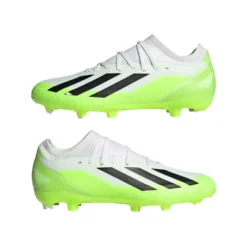 ADIDAS Unisex X Crazyfast .3 FG Cleats- Cloud White / Core Black / Lucid Lemon- Regular (D) 12 ADIDAS Unisex X Crazyfast .3 FG Cleats- Cloud White / Core Black / Lucid Lemon- Regular (D) -Nike Store X Crazyfast.3 Firm Ground Cleats White HQ4534 09 standard