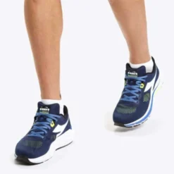 Diadora Men's Mythos Vortice 7 Running Shoe -Black Iris/White/Neon Yellow - Regular (D) -Nike Store diadora 4