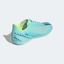 Unisex Adidas X Speedportal .4 IC Soccer Shoe - Clear Aqua/Powder Blue/Solar Yellow- Regular (D) -Nike Store gw8502 blt ecom