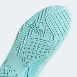 Unisex Adidas X Speedportal .4 IC Soccer Shoe - Clear Aqua/Powder Blue/Solar Yellow- Regular (D) -Nike Store gw8502 d1 ecom