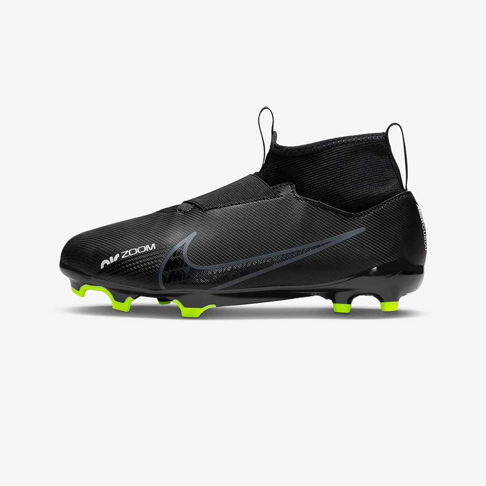 Nike Youth Zoom Mercurial Superfly 9 Academy FG Soccer Shoe/MG - Black/Dk Smoke 3 Nike Youth Zoom Mercurial Superfly 9 Academy FG Soccer Shoe/MG - Black/Dk Smoke - Image 3