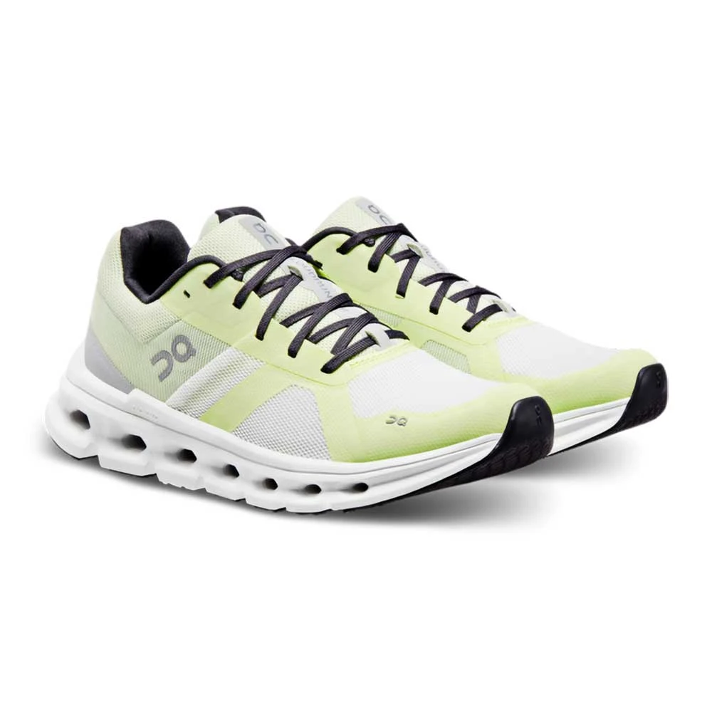 On Running Women's Cloudrunner Running Shoe- White/Seedling- Regular (B) 3 On Running Women's Cloudrunner Running Shoe- White/Seedling- Regular (B) - Image 3