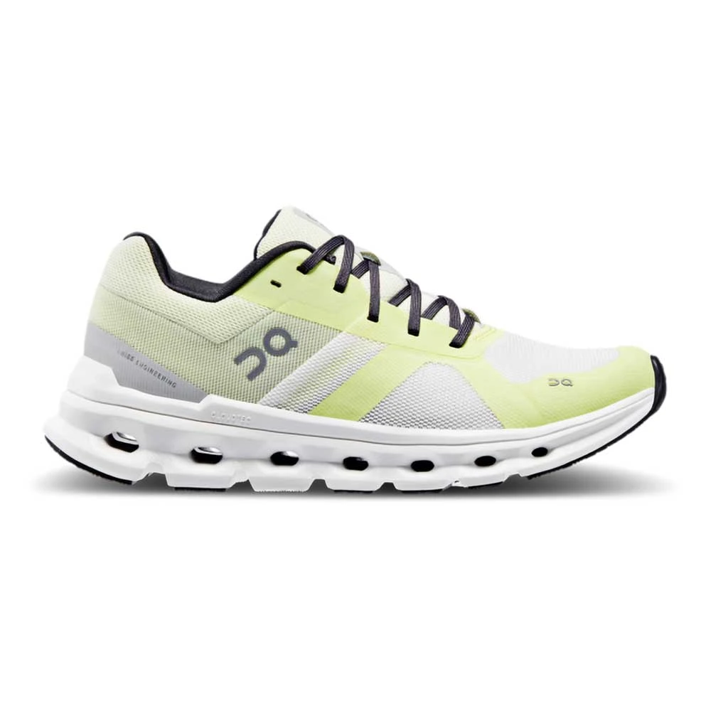 On Running Women's Cloudrunner Running Shoe- White/Seedling- Regular (B) 1 On Running Women's Cloudrunner Running Shoe- White/Seedling- Regular (B)